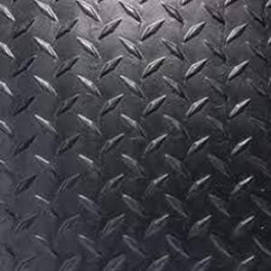 DESCRIPTION: (1) ROLL OF DIAMOND TREAD RUBBER MATBRAND/MODEL: RUBBER CALINFORMATION: BLACKRETAIL$: $247.00 EASIZE: 24" x 60'MIN 1