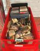 BIN FULL OF CASSETTE TAPES AS SHOWN