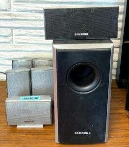 ASSORTED SAMSUNG SPEAKERS AND SUBWOOFER