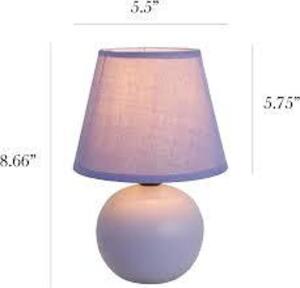 (2) GLOBE TABLE LAMP