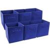 (6) COLLAPSIBLE STORAGE CUBES WITH HANDLE