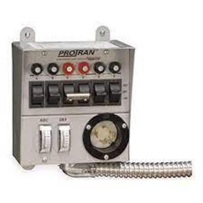 (1) MANUAL TRANSFER SWITCHES FOR PORTABLE GENERATORS