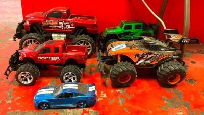 (5) ASSORTED RC CARS