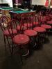 (8) METAL FRAMED UPHOLSTERED BARSTOOLS - 2