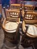 (10) UPHOLSTERED WOODEN DINING CHAIRS - 2