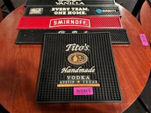 DESCRIPTION: (4) ASSORTED BAR MATS. LOCATION: BAR THIS LOT IS: ONE MONEY QTY: 1