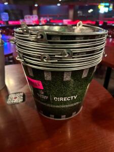 DESCRIPTION: (6) METAL BAR BUCKETS LOCATION: BAR THIS LOT IS: SOLD BY THE PIECE QTY: 6