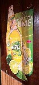 BUD LIGHT LIME METAL SIGN