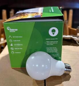 (12) 4CT BOXES OF 9W A19 LED LIGHT BULBS