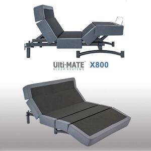 DESCRIPTION: ULTI-MATE X800 ULTIMATE RECLINER LOUNGE BED PLATFORM BASE- QUEEN BRAND/MODEL: ULTI-MATE X800 INFORMATION: THE WIRELESS, 18-BUTTON BACKLIT