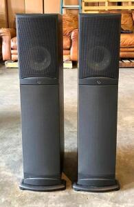 DESCRIPTION: INFINITY REFERENCE 2-WAY FLOOR TOWER SPEAKERS (PAIR) BRAND/MODEL: INFINITY REFERENCE 2000.5 SIZE: 8" X 12" X 35"