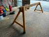 DESCRIPTION: 8' WOODEN SAWHORSE SIZE: 96"X34.5" LOCATION: GARAGE QTY: 1 - 2