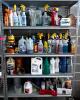 DESCRIPTION: ASSORTED CLEANING SUPPLIES AND AUTOMOTIVE CHEMICALS LOCATION: GARAGE QTY: 1