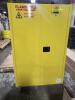 DESCRIPTION: (1) LIQUID SAFETY CABINET BRAND/MODEL: EAGLE #55EC04 INFORMATION: YELLOW RETAIL$: 1,134.40 SIZE: 12"D X 44"H X 43"W QTY: 1 - 3