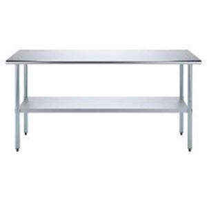 DESCRIPTION: (1) WORK TABLE BRAND/MODEL: ADMIRAL CRAFT INFORMATION: GRAY - STAINLESS STEEL RETAIL$: $229.99 EA SIZE: 18" X 72" QTY: 1