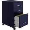 DESCRIPTION: (1) MOBILE FILE CABINET #03097NY BRAND/MODEL: LORELL #03097NY INFORMATION: NAVY BLUE RETAIL$: $137.56 EA SIZE: 3 DRAWER, 18" QTY: 1