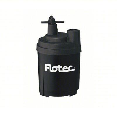 DESCRIPTION: (1) SUBMERSIBLE THERMOPLASTIC UTILITY PUMP BRAND/MODEL: FLOTEC #33L191 INFORMATION: BLACK RETAIL$: $82.01 EA SIZE: 1/6 HP, 115V QTY: 1