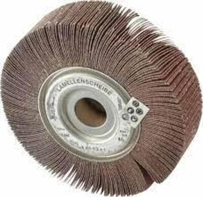 DESCRIPTION: (3) UNMOUNTED FLAP WHEEL BRAND/MODEL: LAMELLENSCHEIBE INFORMATION: ALUMINUM OXIDE RETAIL$: $42.74 EA SIZE: 6" X 1-1/2" X 1" QTY: 3