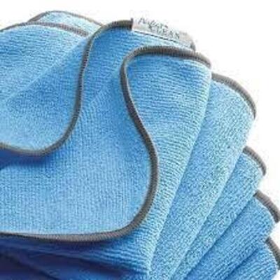 DESCRIPTION: (10) ALL-PURPOSE TERRY CLEANING CLOTHS BRAND/MODEL: PERFECT CLEAN #TW3030AM-B INFORMATION: BLUE RETAIL$: $20.38 PER 5 PACK SIZE: 12" X 12