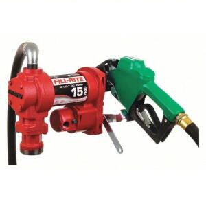 DESCRIPTION: (1) FUEL TRANSFER PUMP BRAND/MODEL: FILL-RITE #48YA42 RETAIL$: $527.82 EA SIZE: 12V DC, 15 GPM GPM, 12 FT HOSE LG, CAST IRON, AUTO, 1/4,