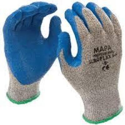 DESCRIPTION: (7) PAIRS OF LEATHER KNIT WRIST WORK GLOVES BRAND/MODEL: MAPA #840418 INFORMATION: GRAY RETAIL$: $22.62 PER PAIR SIZE: 8 QTY: 7