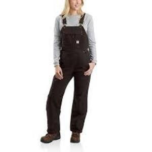 DESCRIPTION: (1) PAIR OF WASHED DUCK INSULATED BIB OVERALL BRAND/MODEL: CARHARTT #OR4031-W INFORMATION: BLACK RETAIL$: $119.99 EA SIZE: XL- SHORT QTY: