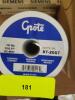 DESCRIPTION: (1) SPOOL OF HEAVY DUTY PRIMARY WIRE BRAND/MODEL: GROTE #87-2007 INFORMATION: WHITE RETAIL$: $54.48 EA SIZE: 16 GAUGE, 100' QTY: 1 - 2