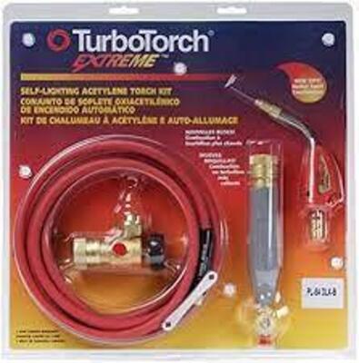 DESCRIPTION: (1) AIR / ACETYLENE KIT BRAND/MODEL: TURBOTORCH RETAIL$: $230.00 EA QTY: 1