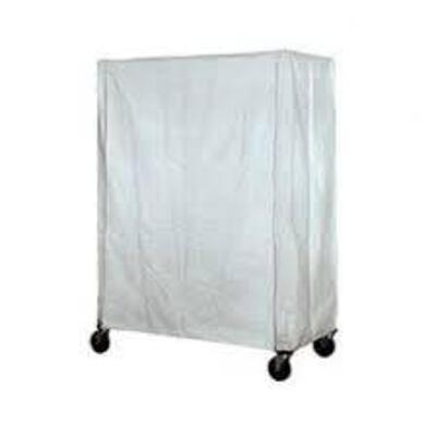 DESCRIPTION: (1) CART COVER WITH ZIPPER BRAND/MODEL: EAGLE GROUP #CZ-63-2436 INFORMATION: WHITE RETAIL$: $206.81 EA SIZE: 24X36X62 QTY: 1