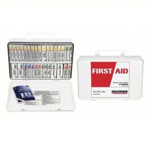 DESCRIPTION: (2) FIRST AID KITS BRAND/MODEL: PRODUCT NUMBER #39N818 INFORMATION: WHITE RETAIL$: $103.26 EA SIZE: 40 PEOPLE SERVED QTY: 2