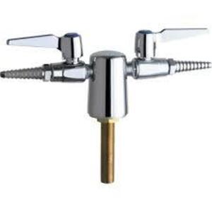 DESCRIPTION: (1) TURRET WITH TWO BALL VALVES BRAND/MODEL: CHICAGO FAUCETS RETAIL$: $131.00 EA QTY: 1