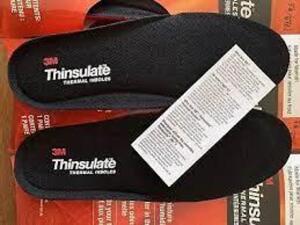 DESCRIPTION: (2) SET OF THINSULATE THERMAL BOOT SHOES INSOLES BRAND/MODEL: 3M RETAIL$: $25.00 EA SIZE: 45115 QTY: 2