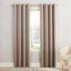 DESCRIPTION: (4) ENERGY EFFICIENT GROMMET CURTAIN PANEL BRAND/MODEL: SUN ZERO INFORMATION: TAN RETAIL$: $25.49 EA SIZE: 54X95 QTY: 4