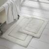 DESCRIPTION: (1) SET OF (2) REVERSIBLE BATH MATS BRAND/MODEL: MODERN THREADS INFORMATION: WHITE RETAIL$: $30.00 EA SIZE: 17X24 AND 21X34 QTY: 1