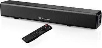 DESCRIPTION: (1) WIRELESS SOUNDBAR BRAND/MODEL: WOHOME #S9920 RETAIL$: $120.00 EA SIZE: 38" QTY: 1