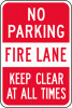 DESCRIPTION: (4) NO PARKING FIRE LANE SIGNS RETAIL$: $56.78 EA QTY: 4