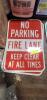 DESCRIPTION: (4) NO PARKING FIRE LANE SIGNS RETAIL$: $56.78 EA QTY: 4 - 2