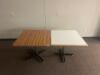 DESCRIPTION: (2) - DINING TABLES SIZE: 36" X 36" X 30 LOCATION: CLINIC 5 THIS LOT IS: SOLD BY THE PIECE QTY: 2 - 3