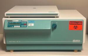 DESCRIPTION: ROTANTA 46R - 20C REFRIGERATED BENCHTOP CENTRIFUGE BRAND / MODEL: HETTICH RETAIL PRICE: $4,500.00 ADDITIONAL INFORMATION: EXCELLENT CONDI