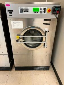 DESCRIPTION: WASCOMAT EXSM665C FRONT LOAD COMMERCIAL WASHER BRAND / MODEL: WASCOMAT EXSM665C ADDITIONAL INFORMATION 208/240 VOLT, 1 PHASE, 65 LB. CAPA