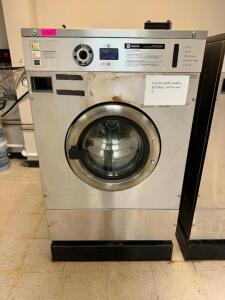 DESCRIPTION: MAYTAG SUPER LOAD COMMERCIAL WASHING MACHINE BRAND / MODEL: MAYTAG HFR50MCA ADDITIONAL INFORMATION 240 VOLT, 1 PHASE LOCATION: LAUNDRY QT