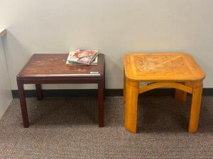 DESCRIPTION: (2) - COFFEE TABLES SIZE: SEE PHOTOS LOCATION: CLINIC 5 THIS LOT IS: SOLD BY THE PIECE QTY: 2