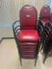 DESCRIPTION: (8) - PADDED SEAT STACKABLE ARM CHAIRS RETAIL PRICE: $80 EACH ADDITIONAL INFORMATION: GREAT CONDITION WITH MINOR COSMETIC WEAR. STOCK PHO - 2