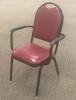 DESCRIPTION: (8) - PADDED SEAT STACKABLE ARM CHAIRS RETAIL PRICE: $80 EACH ADDITIONAL INFORMATION: GREAT CONDITION WITH MINOR COSMETIC WEAR. STOCK PHO - 3