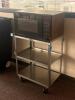 DESCRIPTION: THREE TIER STAINLESS STEEL UTILITY CART BRAND / MODEL: LAKESIDE RETAIL PRICE: $246.00 ADDITIONAL INFORMATION: GREAT CONDITION WITH MINOR - 4