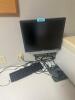 DESCRIPTION: WALL MOUNTED MONITOR AND ACCESSORY SET ADDITIONAL INFORMATION: KEYBOARD AND MOUSE INCLUDED. SIZE: SEE PHOTOS LOCATION: CLINIC 5 MEDICAL L - 5