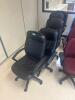 DESCRIPTION: (5) - ROLLING HIGH BACK OFFICE CHAIRS LOCATION: CLINIC 5 THIS LOT IS: SOLD BY THE PIECE QTY: 5 - 2