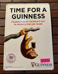 (2) METAL GUINNESS BEER SIGNS