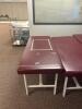 DESCRIPTION: 72" METAL FRAME VINYL FLAT TOP STRAIGHT LINE TREATMENT TABLE RETAIL PRICE: $500.00 ADDITIONAL INFORMATION: EXCELLENT CONDITION. STOCK PHO - 2