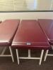 DESCRIPTION: 72" METAL FRAME VINYL FLAT TOP STRAIGHT LINE TREATMENT TABLE RETAIL PRICE: $500.00 ADDITIONAL INFORMATION: EXCELLENT CONDITION. STOCK PHO - 2